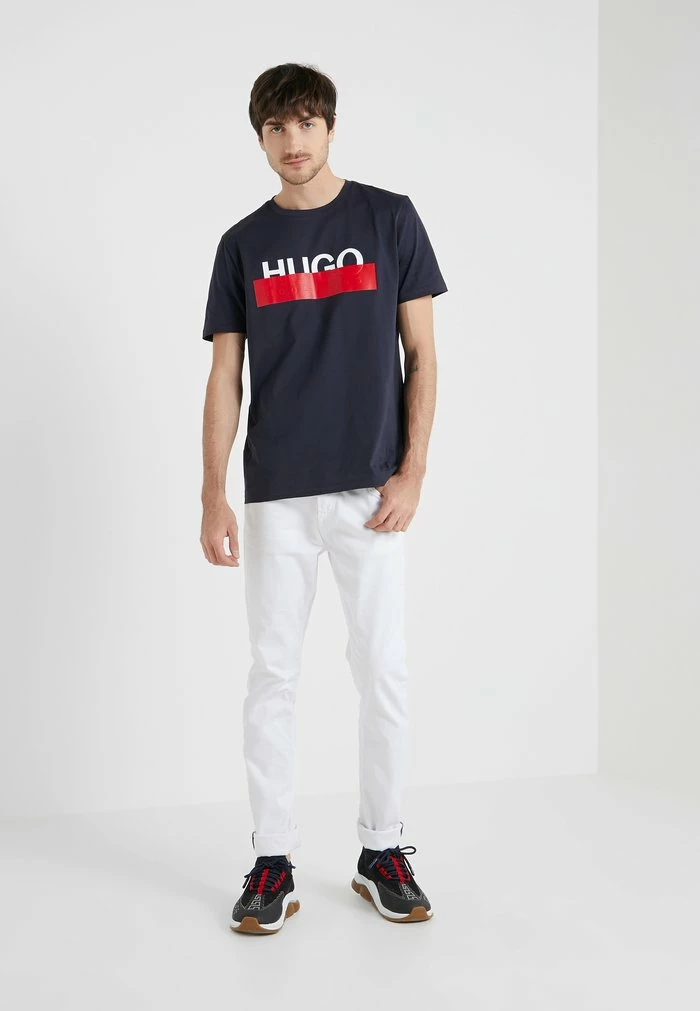 Le moins cher 👏 HUGO DOLIVE - T-shirt Imprimé - Dark Blue 🧨 2 Le moins cher 👏 HUGO DOLIVE - T-shirt Imprimé - Dark Blue 🧨 – Image 2