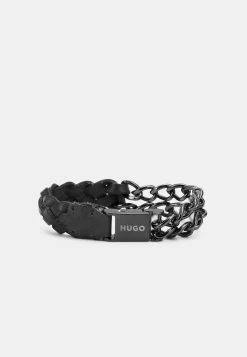 Tout neuf ⭐ HUGO BRACE UNISEX - Bracelet - Black 😀