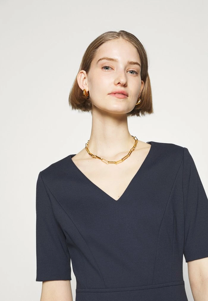 Le moins cher 😀 HUGO KELISEA - Robe En Jersey - Dark Blue 🎉 4 Le moins cher 😀 HUGO KELISEA - Robe En Jersey - Dark Blue 🎉 – Image 4