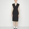 Remise 🔥 HUGO KEMANDA - Robe En Jersey - Black 🤩
