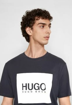 Meilleur prix 👍 HUGO DOLIVE - T-shirt Imprimé - Dark Blue 🧨 -HUGO Sales 7b449e0f48034c6d97dbde28ba92756c