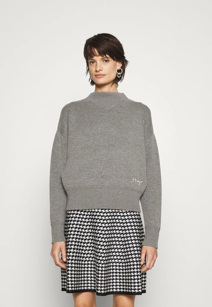 Meilleur prix ✨ HUGO SIDALIA - Pullover - Medium Grey 🎁 1 Meilleur prix ✨ HUGO SIDALIA - Pullover - Medium Grey 🎁