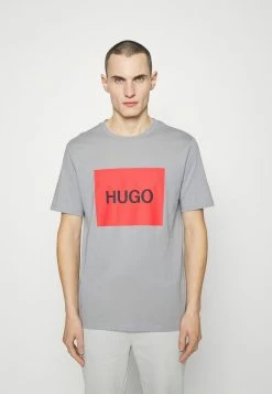 Bon marché 🎉 HUGO DULIVE - T-shirt Imprimé - Silver 😍