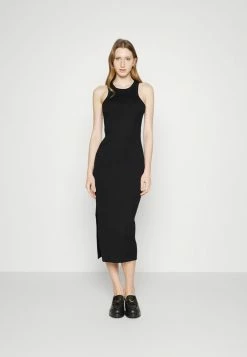 Meilleure vente 👍 HUGO NENCIA - Robe Fourreau - Black 🌟