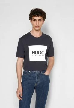 Meilleur prix 👍 HUGO DOLIVE - T-shirt Imprimé - Dark Blue 🧨