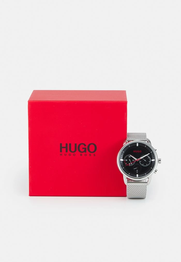 Coupon ⌛ HUGO ADVISE - Montre - Silver-coloured/black 🔥 5 Coupon ⌛ HUGO ADVISE - Montre - Silver-coloured/black 🔥 – Image 5