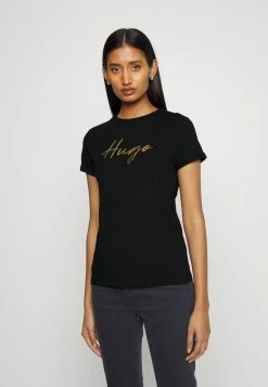 Meilleure affaire 💯 HUGO THE SLIM TEE - T-shirt Imprimé - Black 🎁