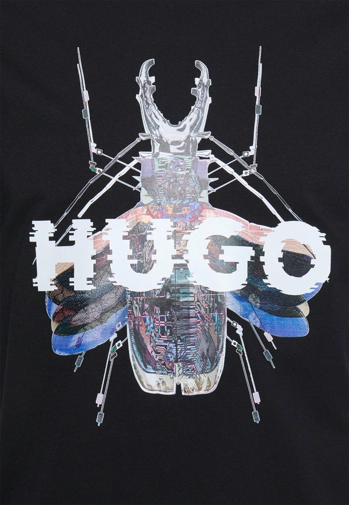 Le moins cher ✨ HUGO DUGY - T-shirt Imprimé - Black ❤️ 3 Le moins cher ✨ HUGO DUGY - T-shirt Imprimé - Black ❤️ – Image 3