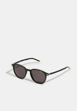 Le moins cher ❤️ HUGO Lunettes De Soleil - Black/green 🌟