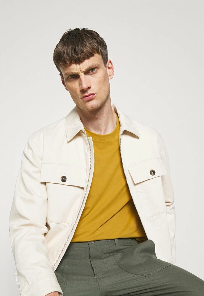 Offres 👏 HUGO DERO - T-shirt Basique - Yellow 😍 4 Offres 👏 HUGO DERO - T-shirt Basique - Yellow 😍 – Image 4