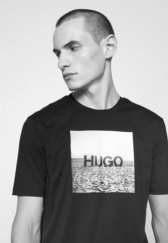 Top 10 ❤️ HUGO DOLDPLAY - T-shirt Imprimé - Black ⌛ 5 Top 10 ❤️ HUGO DOLDPLAY - T-shirt Imprimé - Black ⌛ – Image 5