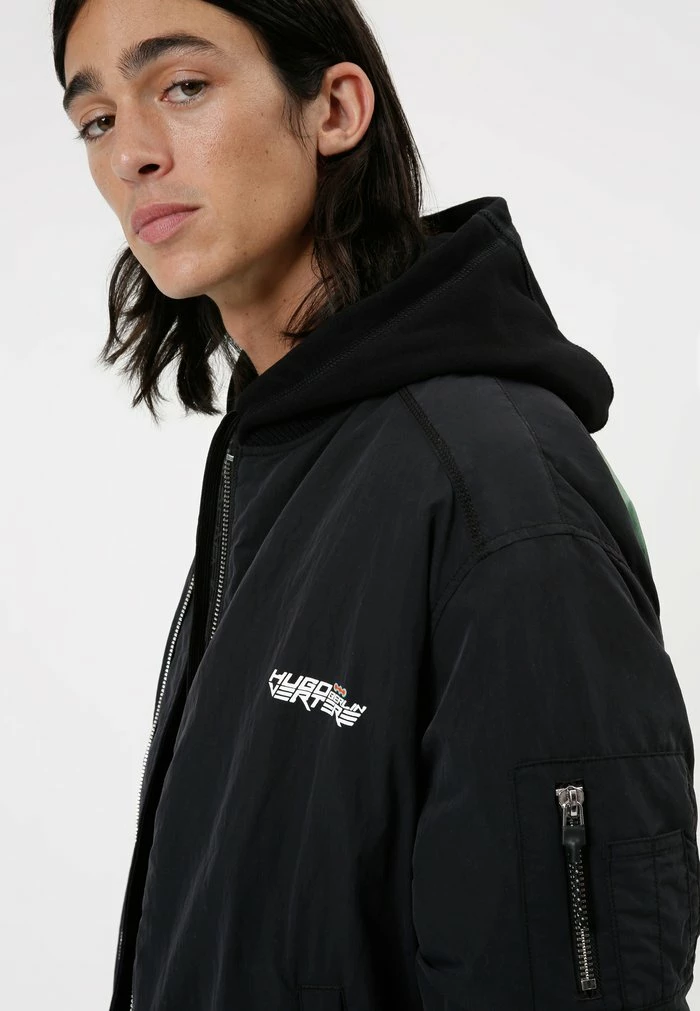 Meilleure vente 🔔 HUGO BERTERE - Blouson Bomber - Black 🤩 5 Meilleure vente 🔔 HUGO BERTERE - Blouson Bomber - Black 🤩 – Image 5