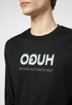 Remise 🔔 HUGO X Smiley® DOREIGNER - T-shirt à Manches Longues - Black 🎉 -HUGO Sales 848d9c08cd534d59876a0e5c7df43340