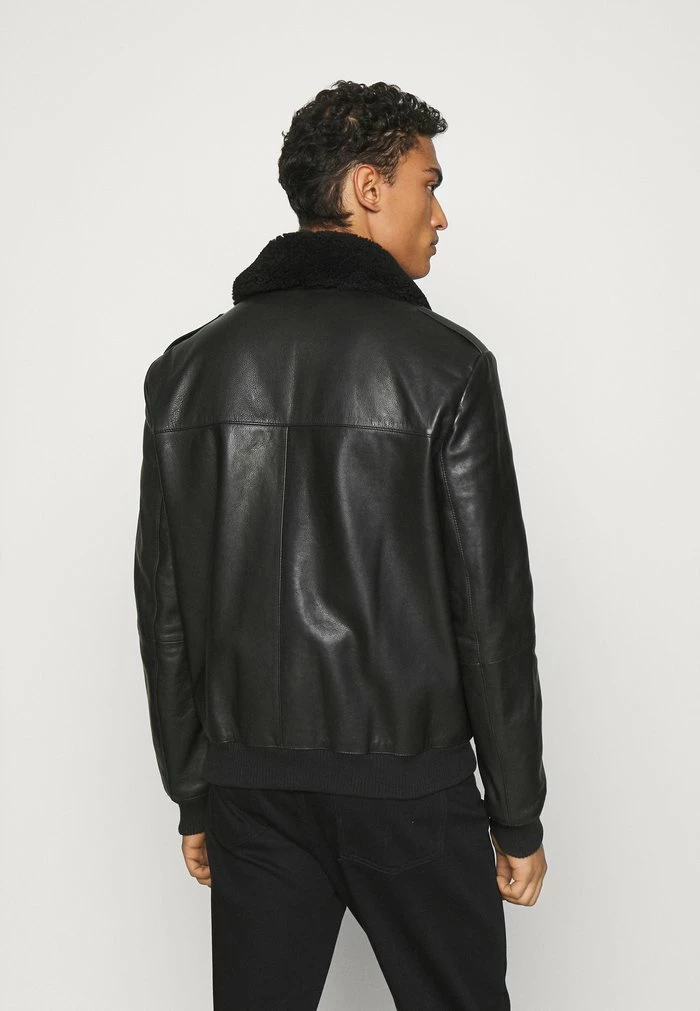 Coupon ✔️ HUGO LYAN - Veste En Cuir - Black 👏 3 Coupon ✔️ HUGO LYAN - Veste En Cuir - Black 👏 – Image 3