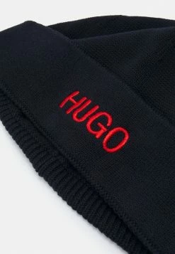 Promo 🤩 HUGO HAT UNISEX - Bonnet - Black 💯 -HUGO Sales 87339b3ccaf94d949785c1c83c05924e