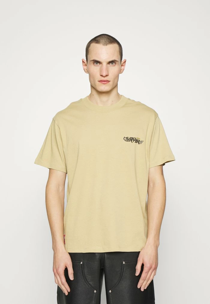 Le moins cher 🔔 HUGO DONAZ - T-shirt Imprimé - Medium Beige 😉 3 Le moins cher 🔔 HUGO DONAZ - T-shirt Imprimé - Medium Beige 😉 – Image 3