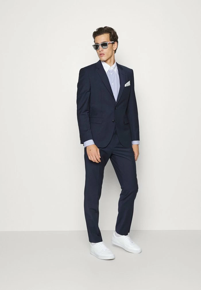 Grosses soldes 🎁 HUGO JEFFERY - Veste De Costume - Dark Blue 🎉 2 Grosses soldes 🎁 HUGO JEFFERY - Veste De Costume - Dark Blue 🎉 – Image 2