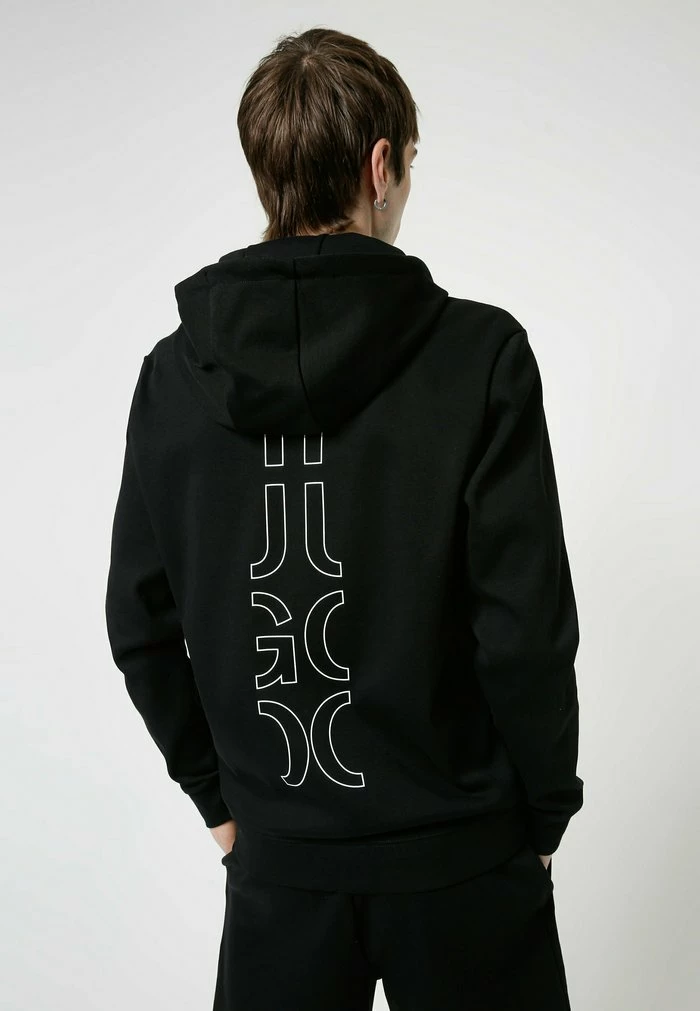 Le moins cher 🥰 HUGO DEERIO - Sweat à Capuche Zippé - Black ✨ 3 Le moins cher 🥰 HUGO DEERIO - Sweat à Capuche Zippé - Black ✨ – Image 3