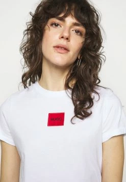 Nouveau ❤️ HUGO THE SLIMTEE - T-shirt Imprimé - White ✨ -HUGO Sales 892c21d4dde04bf5b20af9ddc8dbdccf