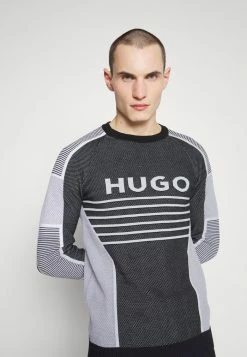 Bon marché 🥰 HUGO SKATHOM - Pullover - Black 🧨 -HUGO Sales 89e37c6f3b5e4fb88a4b632e5e1990cf
