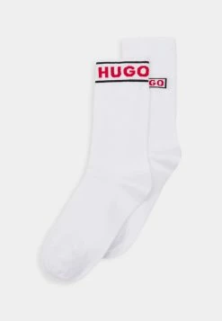 Meilleure vente 😍 HUGO LOGO 2 PACK - Chaussettes - White 💯