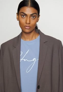 Promo ✔️ HUGO THE SLIM TEE - T-shirt Imprimé - Medium Blue 😉 -HUGO Sales 8c414899a8744616909e2217987b3263