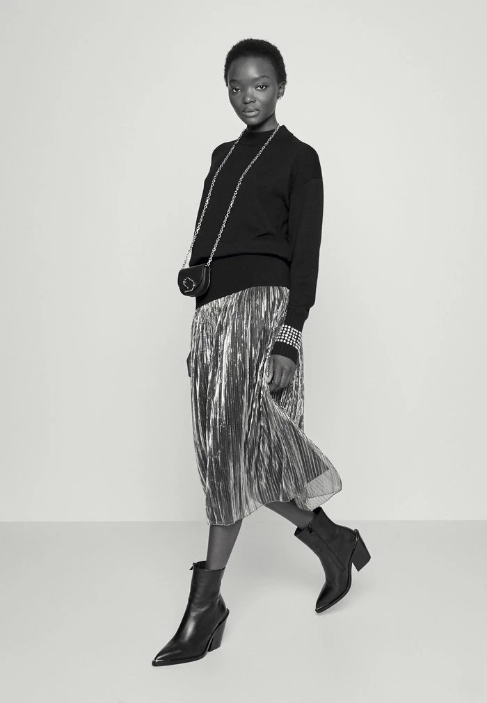 Vente flash 🤩 HUGO REGLISSY - Jupe Trapèze - Mottled Dark Grey 🛒 4 Vente flash 🤩 HUGO REGLISSY - Jupe Trapèze - Mottled Dark Grey 🛒 – Image 4