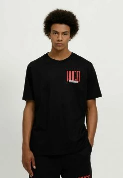 Budget ⌛ HUGO T-shirt Imprimé - Black 🔥