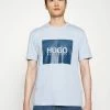Top 10 🛒 HUGO DOLIVE - T-shirt Imprimé - Light Pastel Blue ⭐