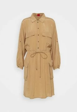 Coupon 💯 HUGO KESAKA - Robe Chemise - Light Beige 👏
