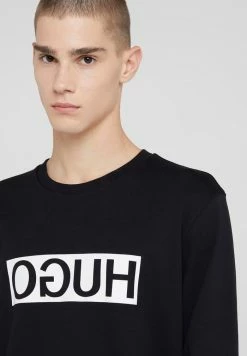 Promo 😉 HUGO DICAGO - T-shirt à Manches Longues - Black 🤩 -HUGO Sales 8fab482f8e0844db85c371dee1ec20a0