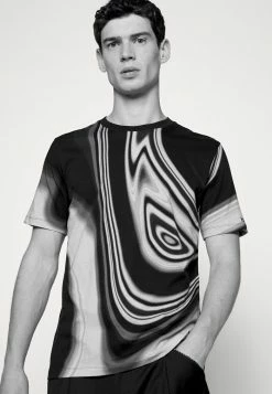 Offres ⌛ HUGO DLITCH - T-shirt Imprimé - Black ⌛ -HUGO Sales 92245c738e7246c281573ea1e9d9fd88
