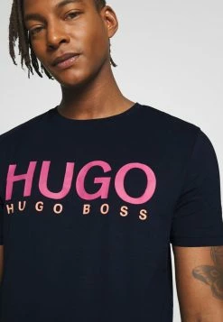 Les meilleures critiques de 🥰 HUGO DOLIVE - T-shirt Imprimé - Dark Blue 🧨 -HUGO Sales 9254e8c17c96480da02d36b132711ef0