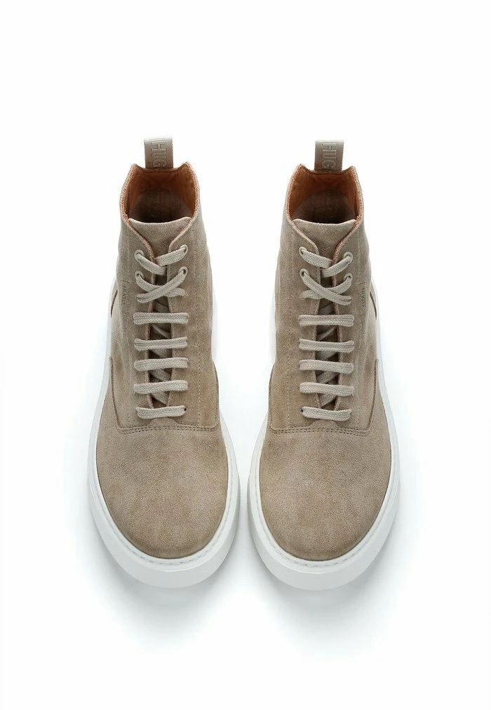 Sortie 🔔 HUGO QUIVER - Bottines à Lacets - Beige ✨ 4 Sortie 🔔 HUGO QUIVER - Bottines à Lacets - Beige ✨ – Image 4