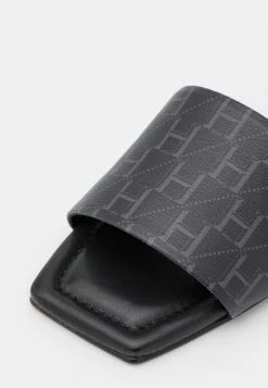 Le moins cher 😀 HUGO LOLA SLIDE - Mules - Black 👍 -HUGO Sales 97d275ec05bd4e37a8152b21526484ce
