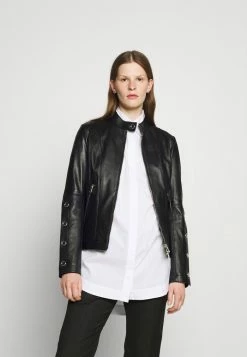 Sortie ✨ HUGO LISAKA - Veste En Cuir - Black 😍