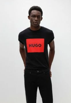 Bon marché ✔️ HUGO DULIVE - T-shirt Imprimé - Black 🥰