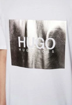 Nouveau 👍 HUGO DOLIVE - T-shirt Imprimé - White 🎁 -HUGO Sales 994f57fbebf041ac8692fa5338af6198