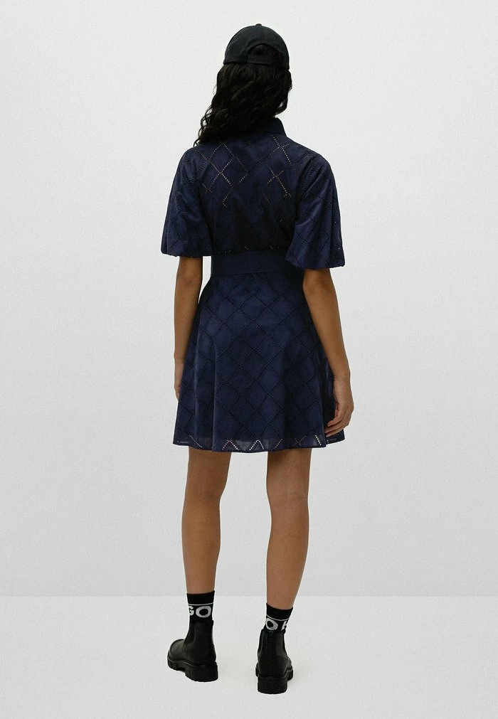 Offres ✨ HUGO Robe Chemise - Dark Blue 🛒 3 Offres ✨ HUGO Robe Chemise - Dark Blue 🛒 – Image 3