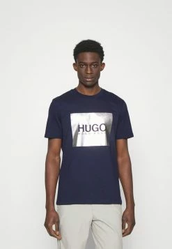 Budget ✔️ HUGO DOLIVE - T-shirt Imprimé - Dark Blue 👏