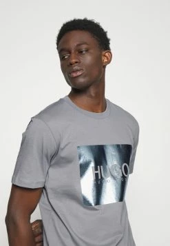 Tout neuf ✨ HUGO DOLIVE - T-shirt Imprimé - Silver ✔️ -HUGO Sales 9a55cf35d59b49489145f348039a8946