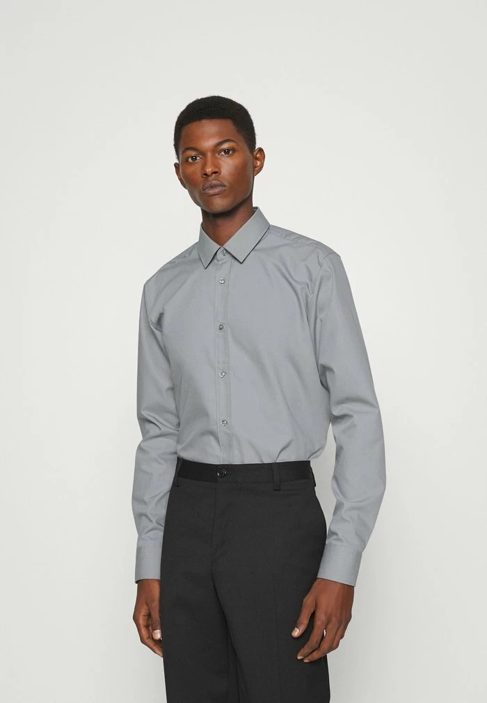 Promo ✨ HUGO ELISHA - Chemise Classique - Silver ✨ 1 Promo ✨ HUGO ELISHA - Chemise Classique - Silver ✨