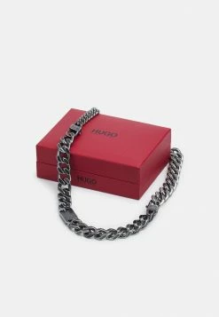Grosses soldes 🎉 HUGO E FUNCTIONAL NECKLAC - Collier - Silver-colured 😉 -HUGO Sales 9b1fd3bf29224238a5ac108102347d1a