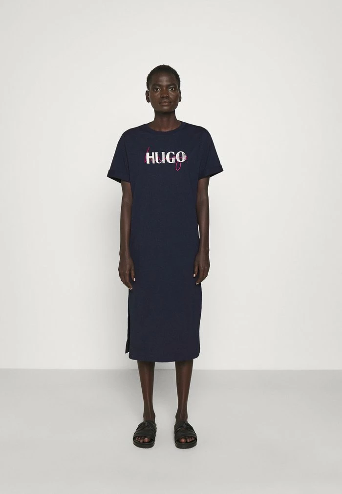 Offres 😉 HUGO NAILY - Robe Longue - Dark Blue 😉 1 Offres 😉 HUGO NAILY - Robe Longue - Dark Blue 😉