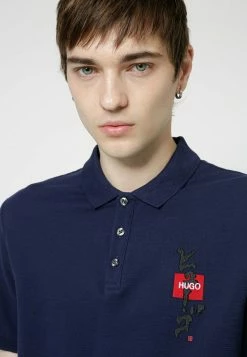 Meilleure affaire 💯 HUGO Polo - Dark Blue ✨ -HUGO Sales 9db42f667bcc4a8097da97289a7624ec