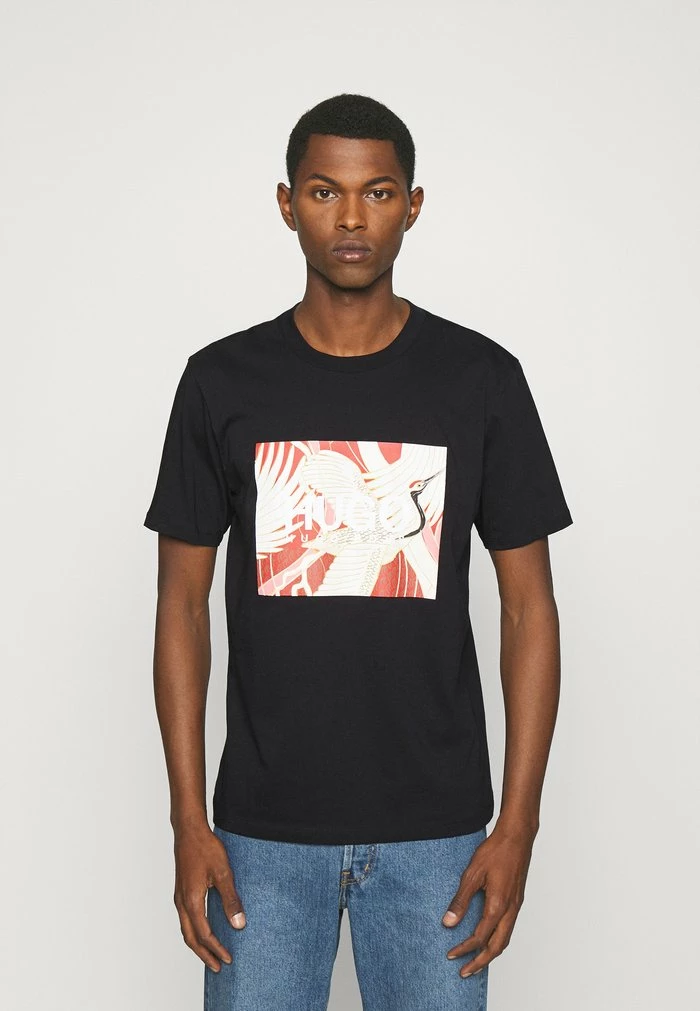 Top 10 🤩 HUGO DOLIVE - T-shirt Imprimé - Black 👍 1 Top 10 🤩 HUGO DOLIVE - T-shirt Imprimé - Black 👍