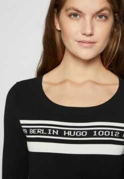 Coupon 😀 HUGO SUSHANETTA - Robe Pull - Black ⌛ -HUGO Sales 9e2f16485dc341ba98bc6239210b56fe