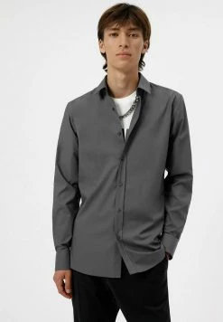 Promo 👏 HUGO ELISHA - Chemise Classique - Anthracite ✨