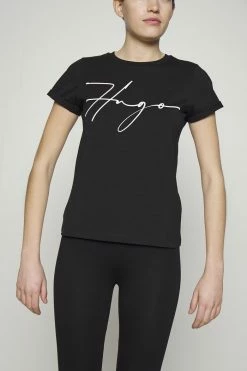 Vente flash ✔️ HUGO THE SLIM TEE - T-shirt Imprimé - Schwarz 👏 -HUGO Sales 9f4a3abb4e874f04ae6f973adfdeffc5
