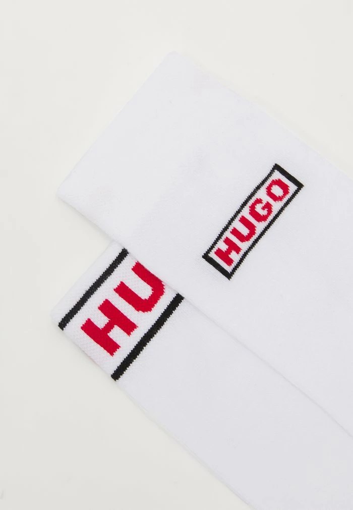 Meilleure vente 😍 HUGO LOGO 2 PACK - Chaussettes - White 💯 2 Meilleure vente 😍 HUGO LOGO 2 PACK - Chaussettes - White 💯 – Image 2